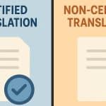 Certified vs. Non-Certified Translation: What’s the Difference?