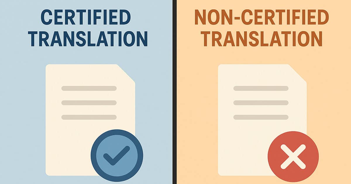 Certified vs. Non-Certified Translation: What’s the Difference?